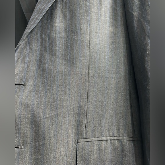 Ermenegildo Zegna Other - ermenegildo zegna trofeo 600 wool silk blazer suit jacket dark grey and blue